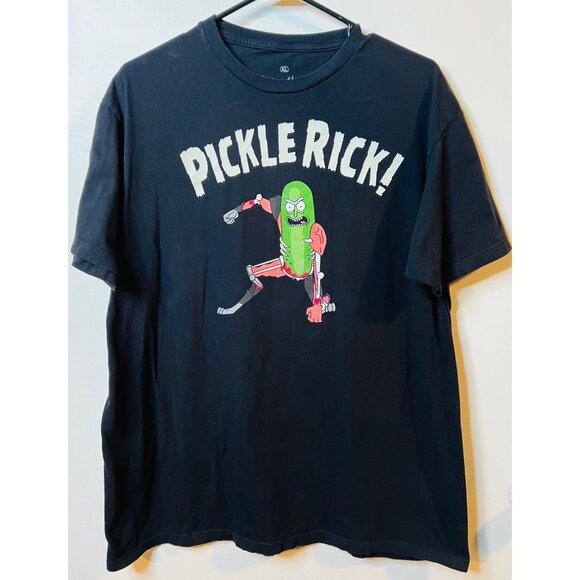 Adult Swim Other - Rick & Morty Pickle Rick Black T-Shirt XL 100% Cotton